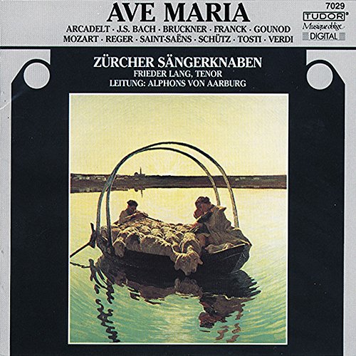 CD cover for “Zürcher Sängerknaben - Ave Maria” with a boat image.