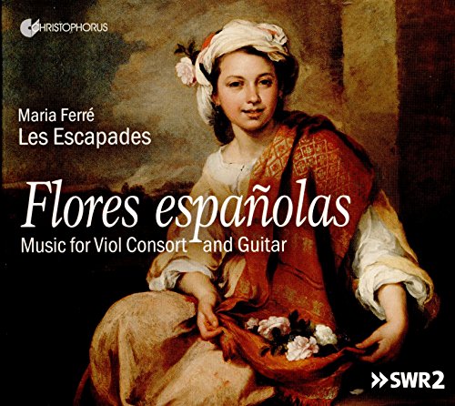 CD cover with a painting of a woman holding a basket of flowers.