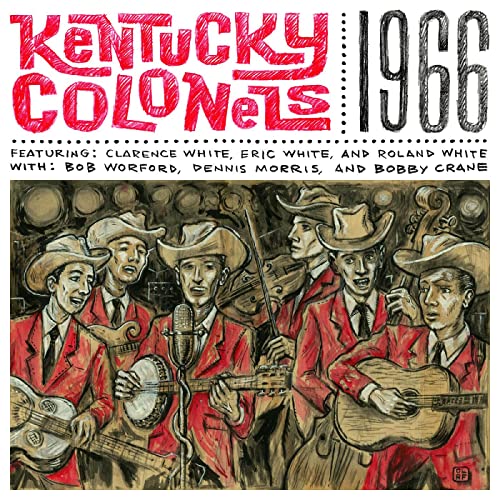 1966 Kentucky Colonels album cover featuring five musicians in cowboy hats.