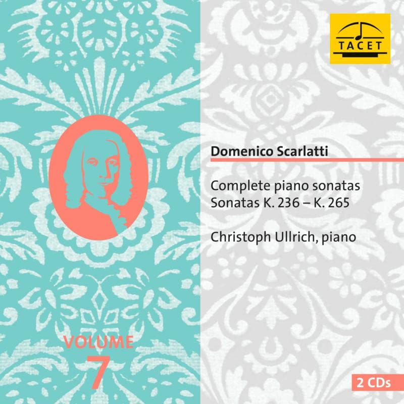 CD cover: portrait, text āScarlatti Complete Piano Sonatas Vol. 7ā, logo.