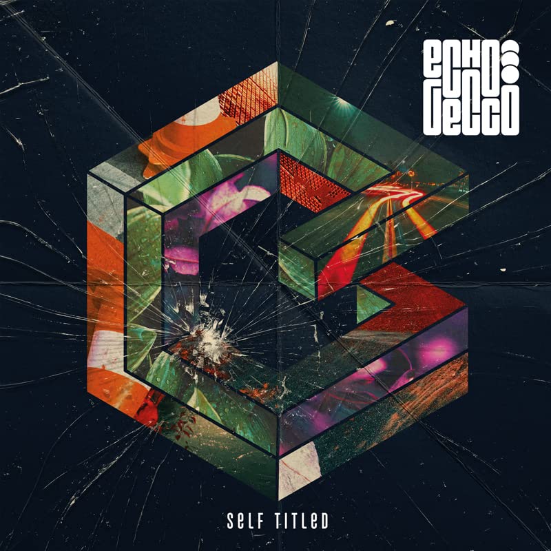CD cover for Echo Gecco’s “Self Titled” with fractured cube imagery.