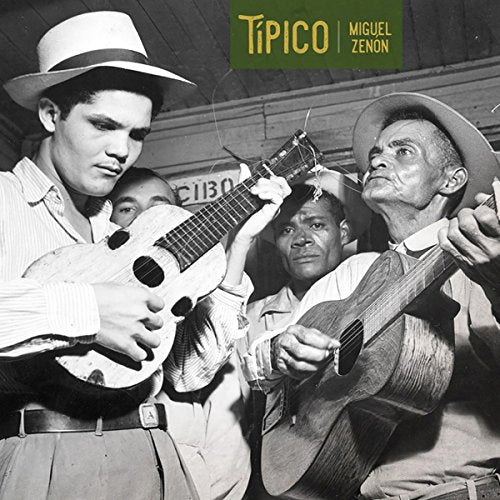 Black and white photo of musicians with guitars and a cuatro.