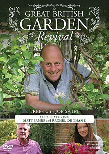 DVD cover for Great British Garden Revival featuring Joe Swift, Matt James, and Rachel.