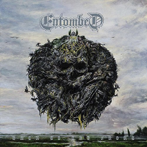 "Album cover art: dark, twisted skull surrounded by birds, with band name and title."