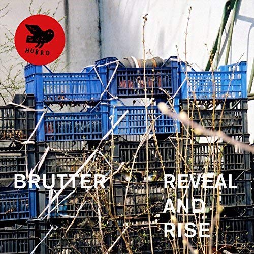 Vinyl album cover for Brutter's "Reveal And Rise" with blue crates.