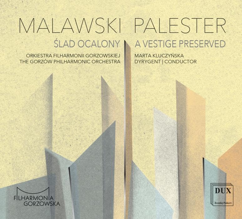 CD cover for Gorzow Philharmonic Orchestra featuring abstract geometric shapes.