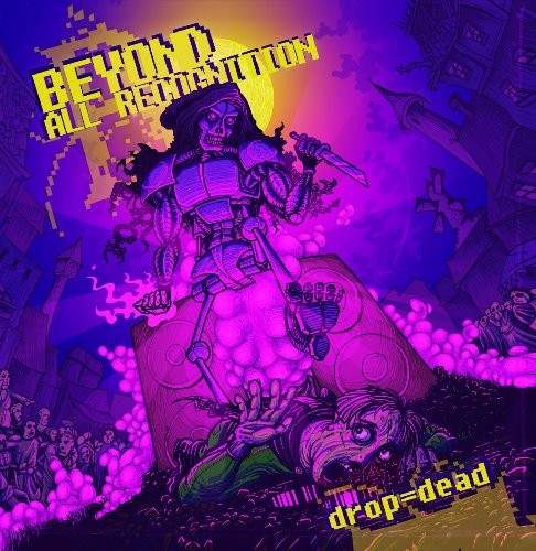 Pixelated CD cover featuring a skeletal knight rising from a grave.
