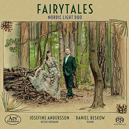CD cover: couple in forest, text “Fairytales” and “Nordic Light Duo”.
