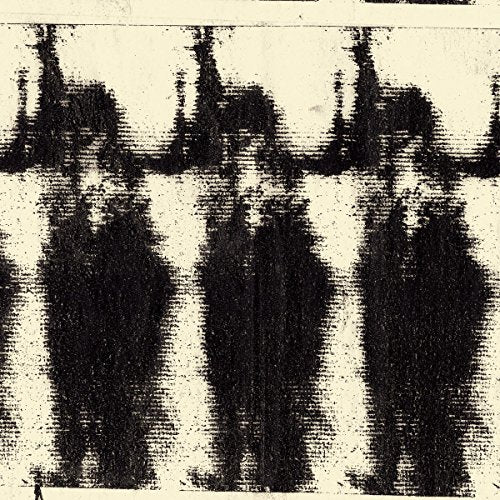 Black and white abstract image of shadowy figures, CD album art.
