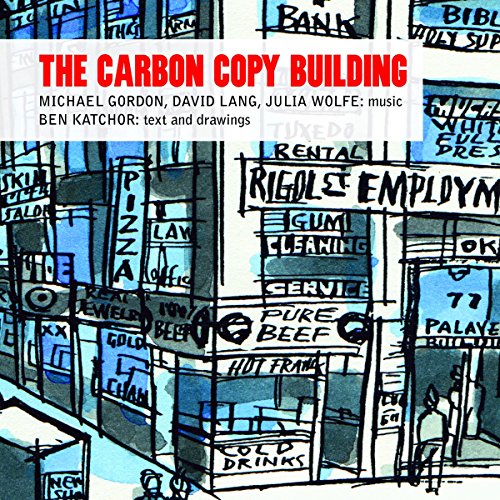 CD cover: illustrated cityscape with text "The Carbon Copy Building.