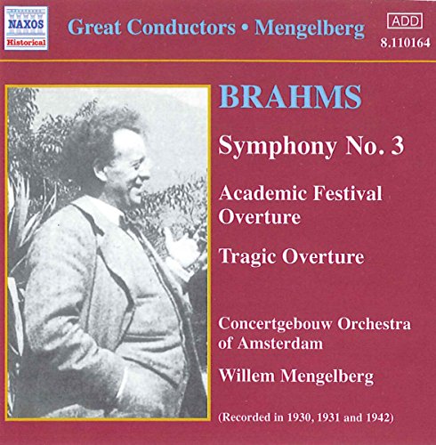 CD cover for Brahms’ Symphony No. 3 conducted by Willem Mengelberg.