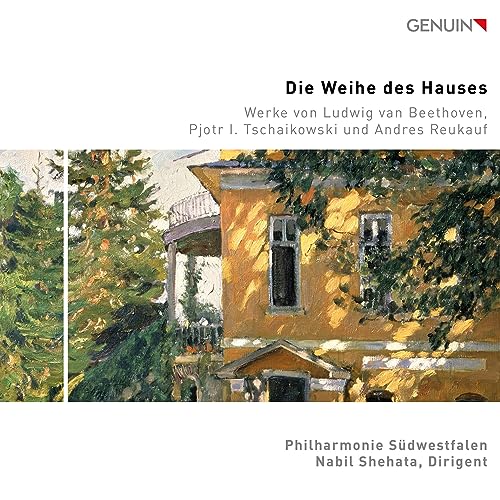 CD cover with a painting of a sunlit, yellow building facade.