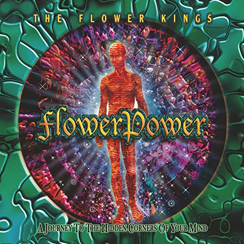 Album cover for The Flower Kings’ “Flower Power” featuring a glowing figure.