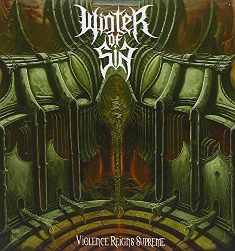 CD cover for “Winter of Sin - Violence Reigns Supreme” with ornate, dark art.