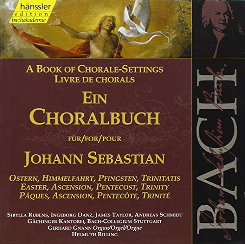 CD cover for Bach’s “A Book of Chorale Settings” with religious imagery.