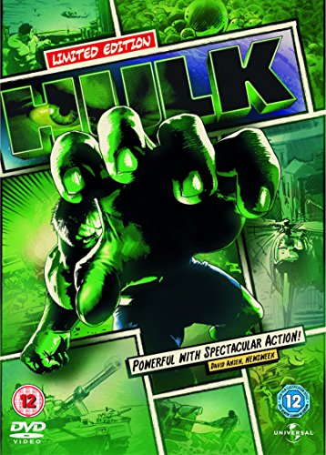 DVD cover for "Hulk" featuring a large, green, muscular hand.