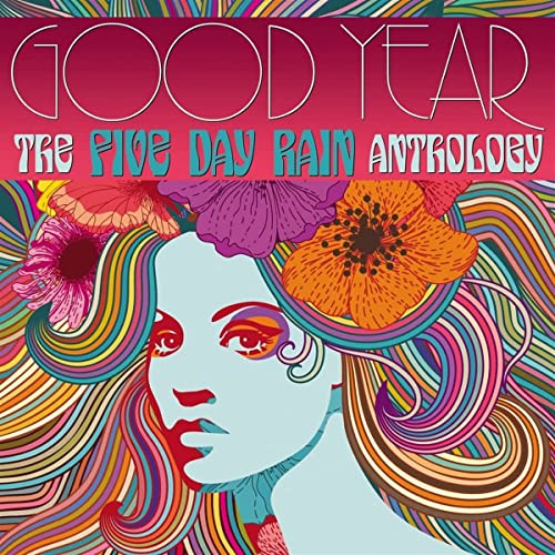 CD cover featuring a woman’s face surrounded by colorful, swirling flowers.