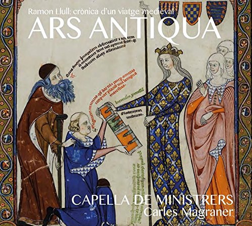 "CD cover featuring medieval illustration of people in ornate clothing and decorative border."