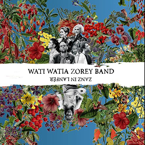 CD cover with collage of people and vibrant floral imagery.