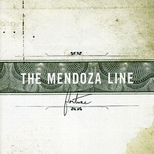 Album cover for "The Mendoza Line" with a vintage check design and Amazon logo.