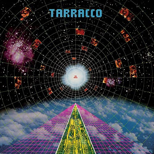 CD cover for Tarracco’s “Big Bang” with a cosmic, grid-like design.
