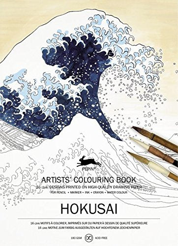 Hokusai: Artists' Colouring Book (Multilingual Edition) (Artists' Colouring Books)