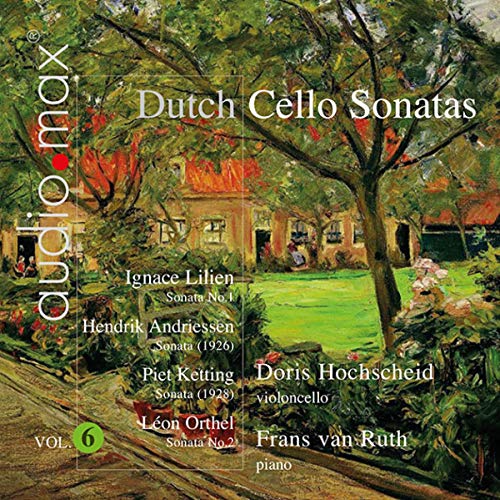 CD cover: painting of a park with text listing composers and performers.