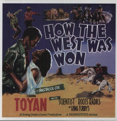 "Vinyl record cover with 'How The West Was Won' title and western-themed artwork."