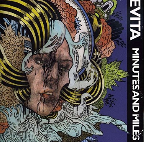 "Album cover art featuring a surreal illustration of a woman's face with flowing hair."