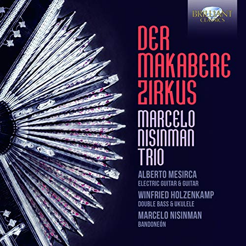 "CD cover with dark blue background, silver splashes, and red and white text."