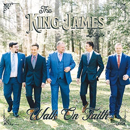 CD cover featuring four men in suits walking in a wooded area.