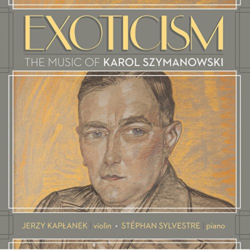 CD cover with a sketch of a man's portrait and yellow title "Exoticism".