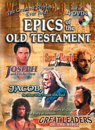 DVD cover for “Epics of the Old Testament” featuring biblical figures.
