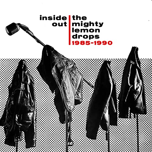 Album cover: black and white photo of leather jackets and a microphone.