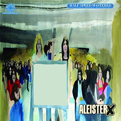 CD cover: painted crowd scene with a woman holding a blank canvas.