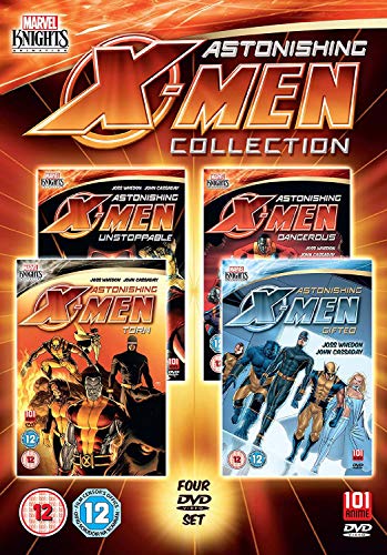 Astonishing X-Men Collection DVD cover featuring comic book artwork and characters.