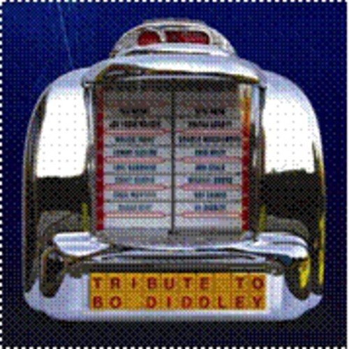 CD cover depicting a chrome jukebox with artist names listed.