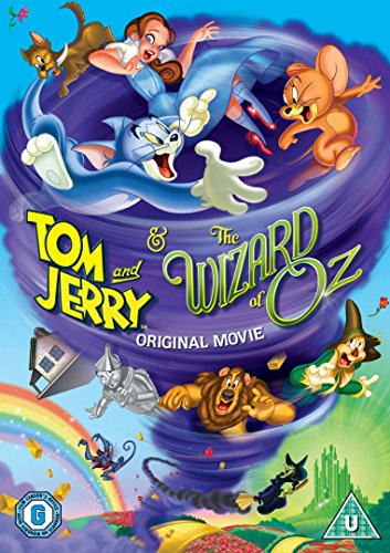 Tom and Jerry with Dorothy and characters from The Wizard of Oz DVD cover.