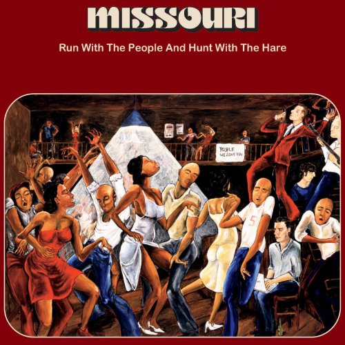 Painted album cover depicting a crowded, lively dance floor scene.