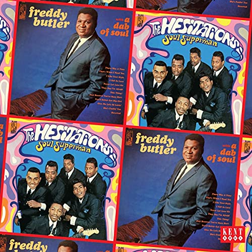 CD cover collage featuring Freddy Butler and The Hesitations, soul music.