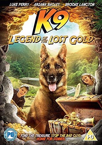 DVD cover for "K9 Adventure: Legend of the Lost Gold" featuring a dog.