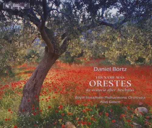 "CD cover with a tree and red flowers, text overlay with artist and title."