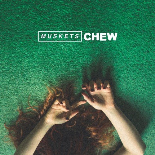 Album cover with a woman lying on green carpet, hands framing her face.