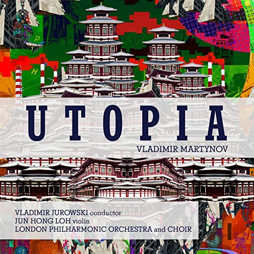 CD cover for Vladimir Martynov’s “Utopia” featuring architectural imagery.