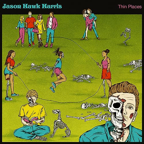 CD cover: illustrated people, skeletons, and a green grassy field.