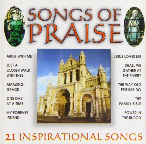 CD cover with church image, song titles, and "Songs of Praise" text.