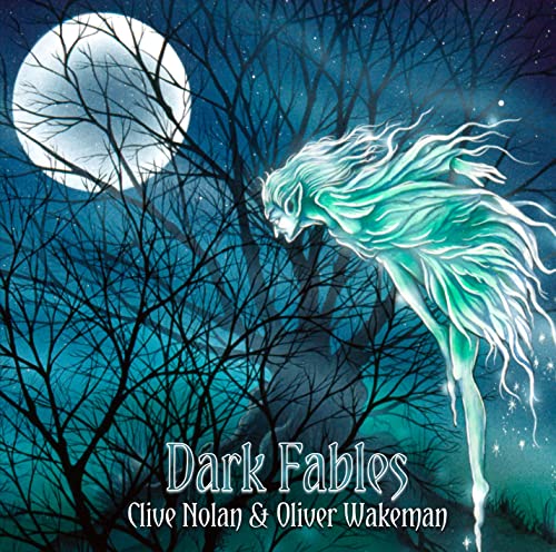 Album cover: ghostly figure before a full moon and bare trees.