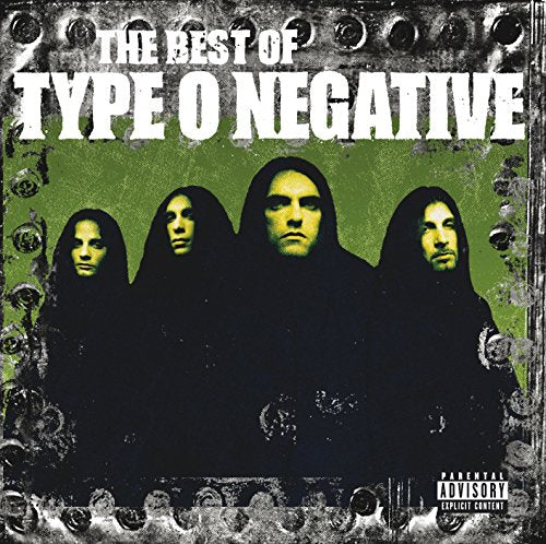 "CD album cover with four hooded figures against a green background."