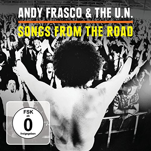 Album cover featuring a shirtless man with raised arms, surrounded by a cheering crowd.
