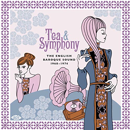 Vinyl album cover: "Tea & Symphony" with illustrated women and gramophone.